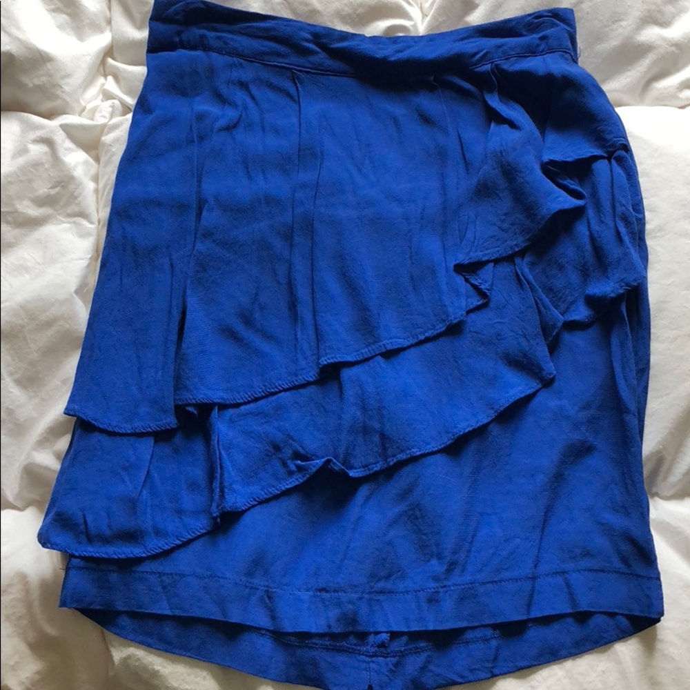 Blue mini skirt